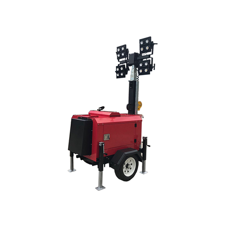 LED Light Tower with Built-in Generator