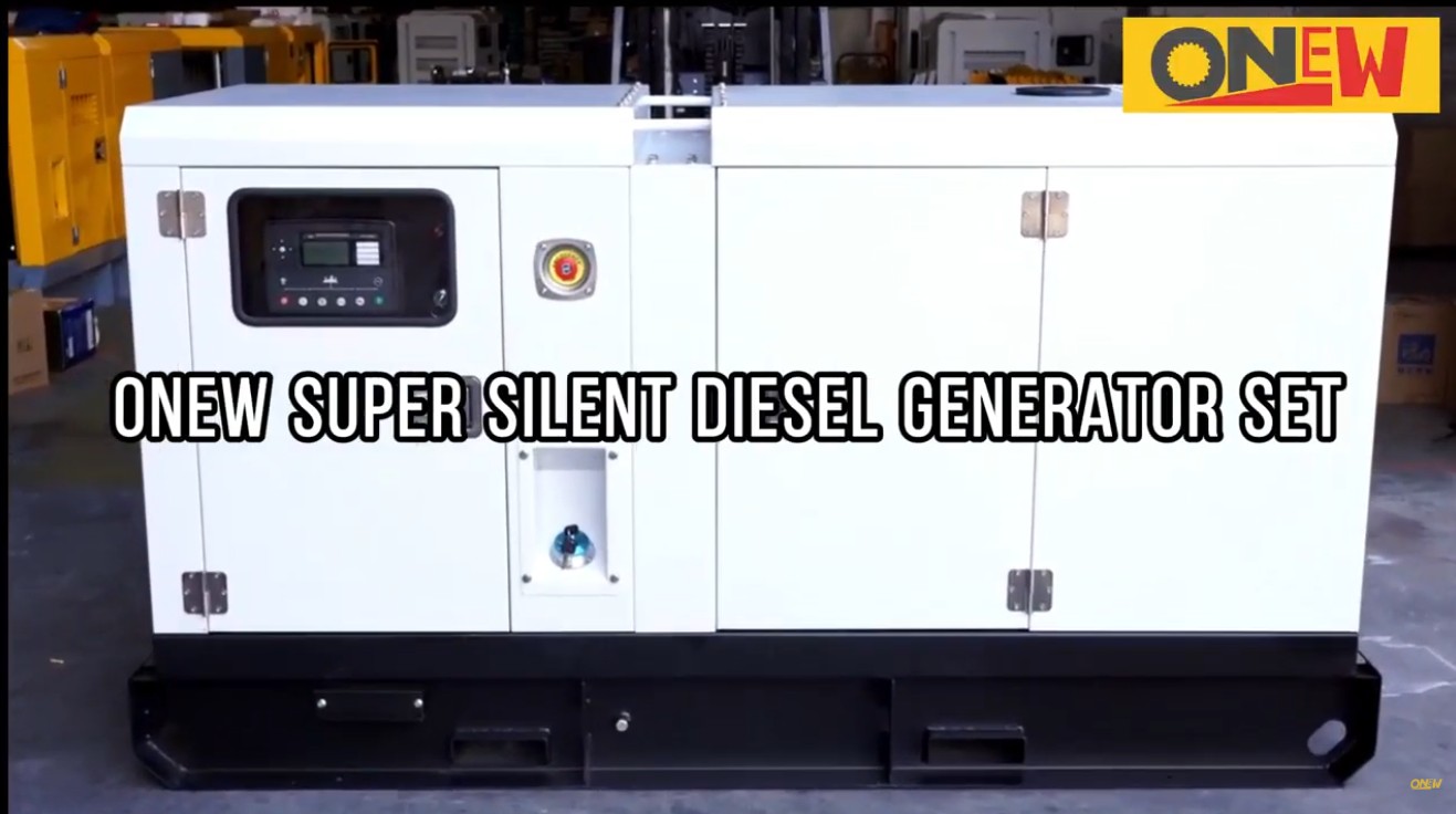 white color silent diesel generator set