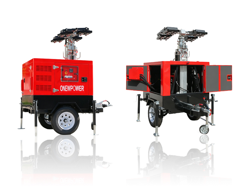 Portable Light Tower with Generator